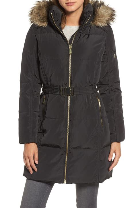 michael kors parka nordstrom rack|Michael Kors Faux Shearling Collar Parka .